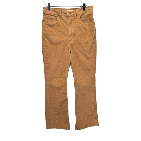 Levi's Ribcage Boot High Rise Tan Corduroy Pants Size 30 - Picture 5 of 16